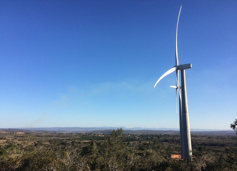 Parque eólico da EDF no interior da Bahia: grupo francês já